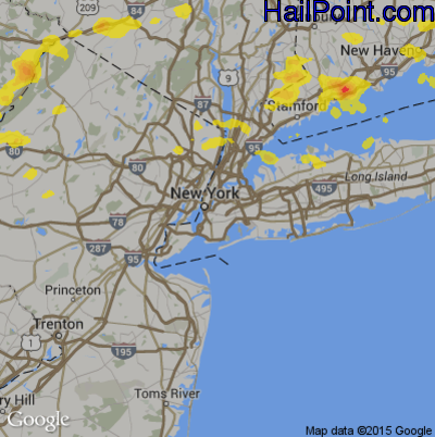 Hail Map for New York, NY Region on September 6, 2018