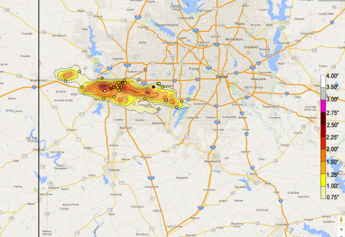 Catastophic Hail Storm Impacts Fort Worth, Texas