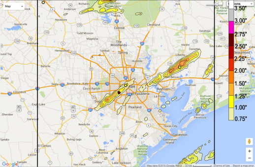 Damaging Hail Storm in Houston, Texas Friday January 8 2016